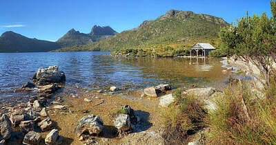 The Rolling Stones - The Boatshed - Dove Lake - Cradle Mountain - Tasmania - Australia by Tony Crehan