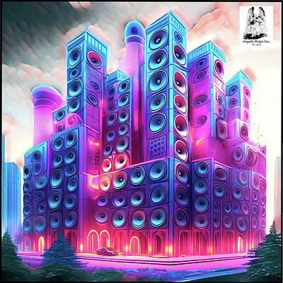 City Scenes Digital Art - The Cherry Bass Hotel by Angelic Reign Inc