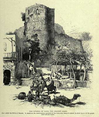 Weapons And Warfare - The Citadel of Saida, the ancient Sidon d1 by Historic illustrations