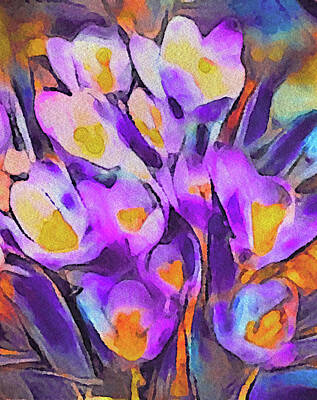 Painted Liquor - The Colors of Crocus by Susan Maxwell Schmidt