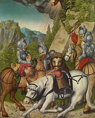 Royalty-Free and Rights-Managed Images - The Conversion of St Paul by Lucas Cranach the Younger