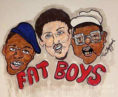 Recently Sold - Cities Mixed Media Royalty Free Images - The Fat Boys  Royalty-Free Image by Geraldine Myszenski