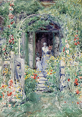 Royalty-Free and Rights-Managed Images - The Garden in Its Glory by Frederick Childe Hassam by Mango Art