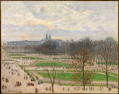 Sir Lawrence Almatadema - The Garden of the Tuileries on a Winter Afternoon 1899 Camille Pissarro French by Timeless Images Archive