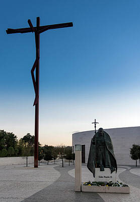 Zen Rights Managed Images -  The High Cross next to The Basilica of the Holy Trinity in Fatima Portugal Royalty-Free Image by Fernando Blanco Farias