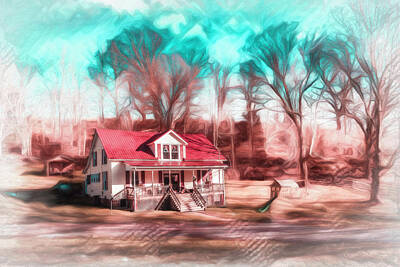 Impressionism Photo Rights Managed Images - The Home Place 3 Royalty-Free Image by Jim Love