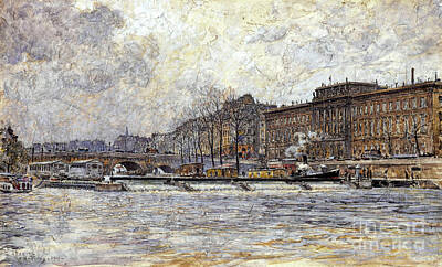 Cities Paintings - The Hotel de la Monnaie and the Pont-Neuf by Sad Hill - Bizarre Los Angeles Archive