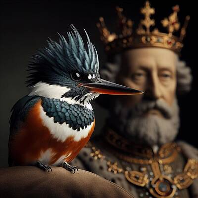 Animals Photo Royalty Free Images - The Kings Royalty-Free Image by Andy Klamar