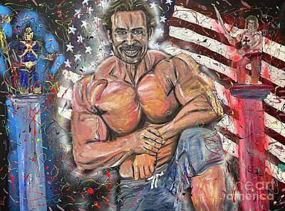 Birds Mixed Media Rights Managed Images - The legend Mike OHearn  Royalty-Free Image by Rooster Art