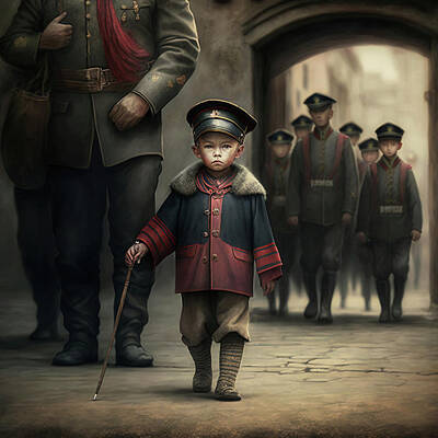 Fantasy Digital Art - The Little Soldier by Robert Knight