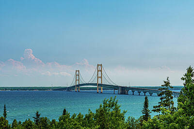 Circle Abstracts - The Mackinac Bridge by Flowstate Photography