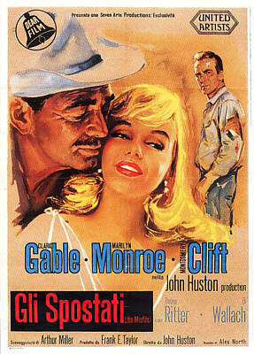 Royalty-Free and Rights-Managed Images - The Misfits, with Clark Gable and Marilyn Monroe, 1961-2 by Stars on Art