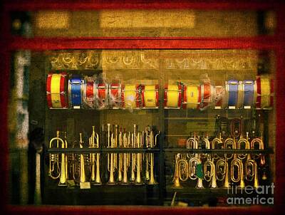 Music Photos - The Music Store - Seville by Mary Machare