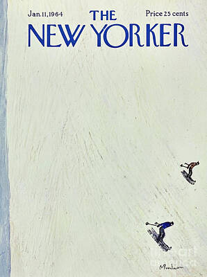 Landmarks Digital Art - The New Yorker Jan 11, 1964 by Michael Butkovich