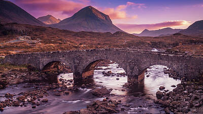 Mountain Rights Managed Images - The Old Bridge at Sligachan Royalty-Free Image by John Frid