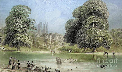 City Scenes Drawings - The Ornamental Water St. James Park London m3 by Historic illustrations