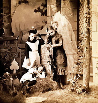 City Scenes Photos - The Orphans Weeping at their Mothers Grave by Sad Hill - Bizarre Los Angeles Archive