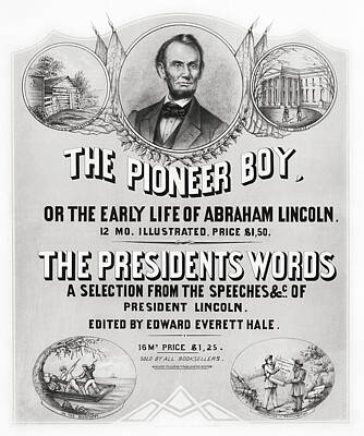 Politicians Drawings Rights Managed Images - The Pioneer Boy - The Early Life Of Abraham Lincoln - 1865 Royalty-Free Image by War Is Hell Store