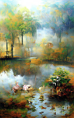Bowling - The Quiet Autumn Pond  by Elaine Manley