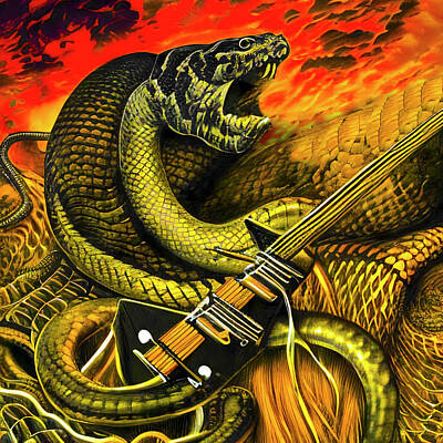 Rock And Roll Digital Art - The Rattler by Steve Taylor