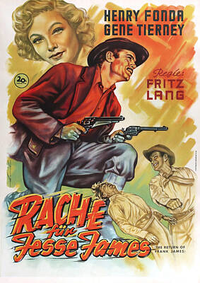 World War 2 Propaganda Posters - The Return of Frank James, 1940 -b by Stars on Art
