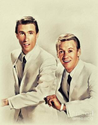 Jazz Royalty Free Images - The Righteous Brothers, Music Legends Royalty-Free Image by Esoterica Art Agency