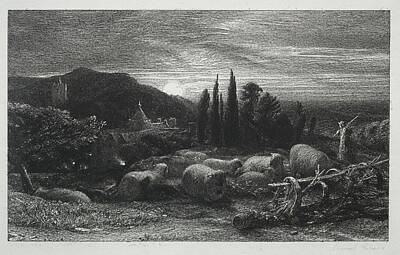 Route 66 - The Rising Moon 1857 Samuel Palmer by MotionAge Designs