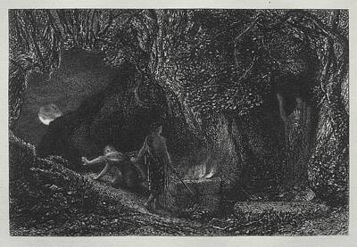 Landscapes Paintings - The Sepulchre 1883 Samuel Palmer by MotionAge Designs