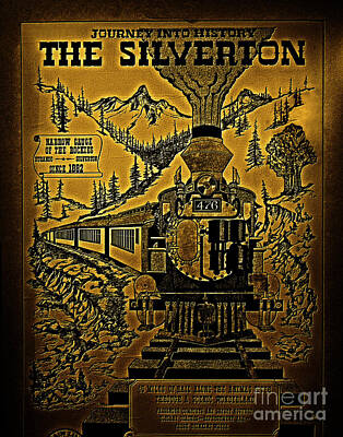 The Champagne Collection Royalty Free Images - The Silverton Narrow Gauge Railroad Rocking The Rockies Since 1882 Golden Light Royalty-Free Image by Lone Palm Studio