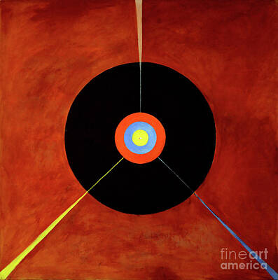 Cities Paintings - The Swan - Hilma af Klint by Sad Hill - Bizarre Los Angeles Archive