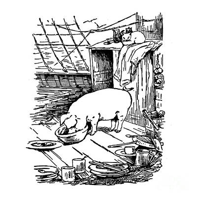 Mammals Royalty-Free and Rights-Managed Images - The tale of little Pig Robinson ac8 by Historic Illustrations