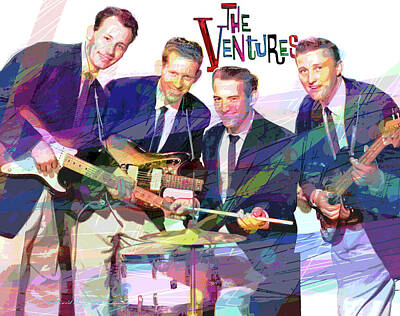 Christmas Typography - The Ventures - Walk,dont Run by David Lloyd Glover