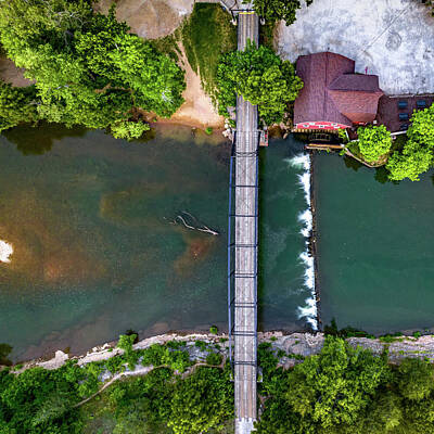 Gaugin Royalty Free Images - The War Eagle Mill From Above Royalty-Free Image by Gregory Ballos