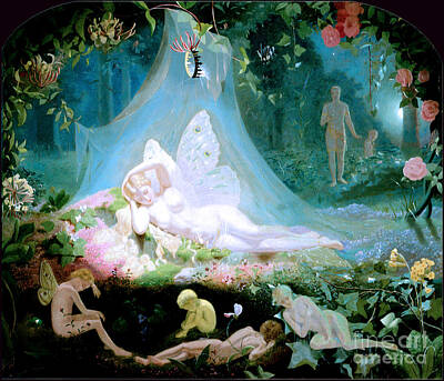 Painting Royalty Free Images - There Sleeps Titania 1872 Royalty-Free Image by John Simmons