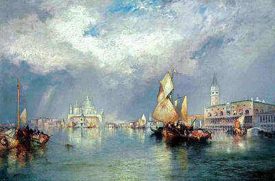 Achieving - Thomas Moran 1827 1926   Grand Canal Venice 2 by Artistic Rifki