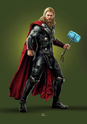 Royalty-Free and Rights-Managed Images - Thor - Marvel by Samuel Whitton