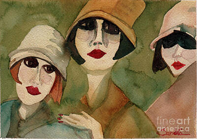 Cultural Textures - Three Women by Sandra Stone