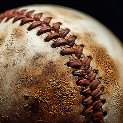 Baseball Royalty Free Images - Tied Together Royalty-Free Image by Athena Mckinzie