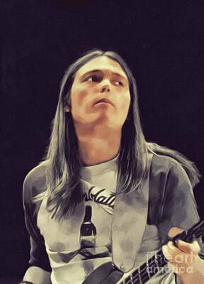 Music Paintings - Timothy B. Schmit, Music Legend by Esoterica Art Agency