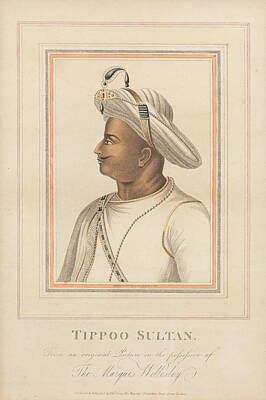 Lets Be Frank - Tippoo Sultan, engraving by Scott, after a drawing by Edward Orme London, 1805 by MotionAge Designs