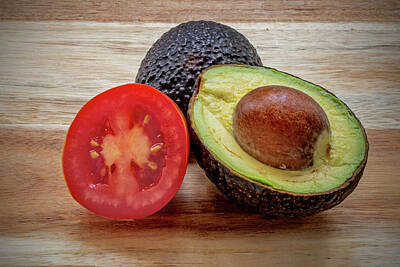 Ira Marcus Royalty-Free and Rights-Managed Images - Tomato and Avocado by Ira Marcus