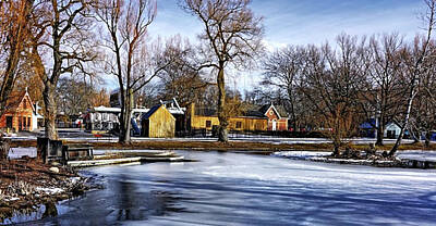 Vintage Tees - Toronto Island In Winter by Maria Faria Rodrigues