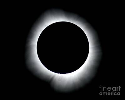 Landscapes Rights Managed Images - Total Solar Eclipse 2024 Royalty-Free Image by Jennifer Jenson
