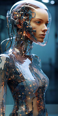 Lipstick - Translucent Woman Cyborg 01 by Matthias Hauser