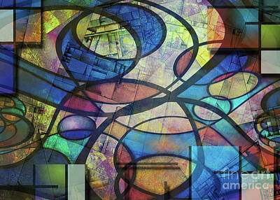 Abstract Digital Art - Trendy abstract art by Bruce Rolff