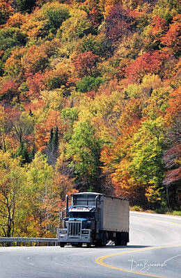Dan Beauvais Royalty-Free and Rights-Managed Images - Trucking Though Pinkham Notch 3709 by Dan Beauvais