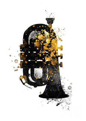 Jazz Digital Art - Tuba music art #tuba  by Justyna Jaszke JBJart