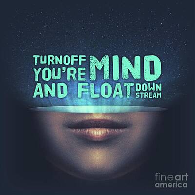 Featured Tapestry Designs - Turn Off Your Mind by Esoterica Art Agency
