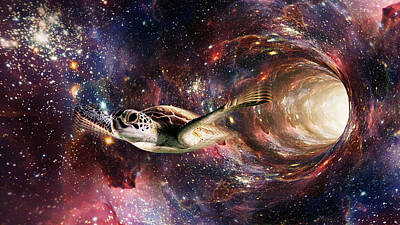 Science Fiction Digital Art - Turtle Wormhole by Pelo Blanco Photo