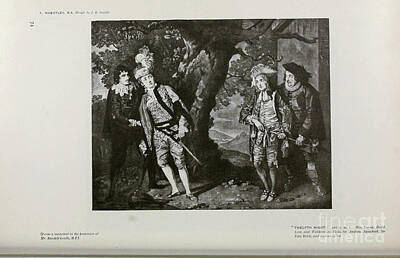 Comics Drawings - Twelfth Night act iv sc 1 h2 by Historic Illustrations